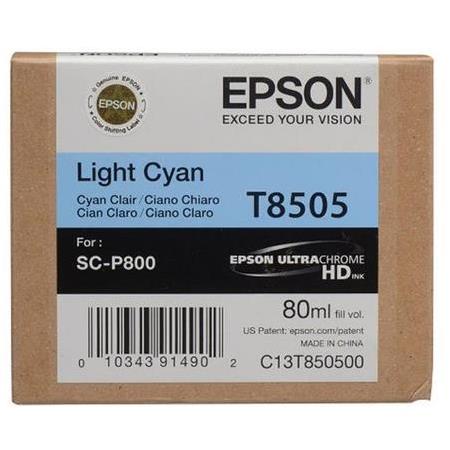 Epson T850500 Singlepack Light Cyan UltraChrome HD ink 80ml